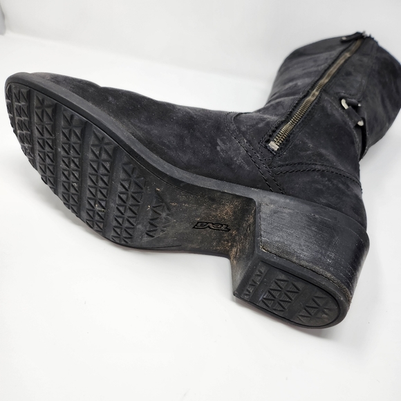 Teva | Tall Foxy Waterproof Leather Heeled Boots Size 9 - Picture 9 of 10